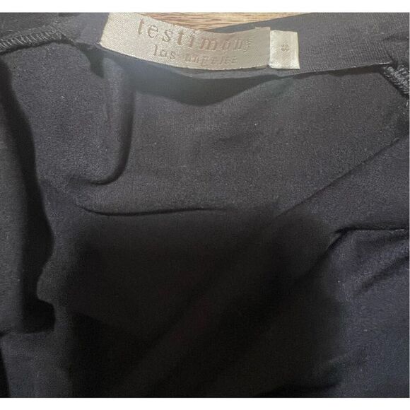 Testimony Los Angeles Soft Stretch Black Cardi W/ Back Pleats S - Picture 7 of 7